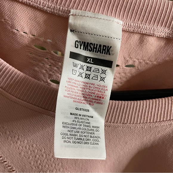 Gymshark Energy Seamless Gym T Shirt Light Pink - Picture 5 of 5